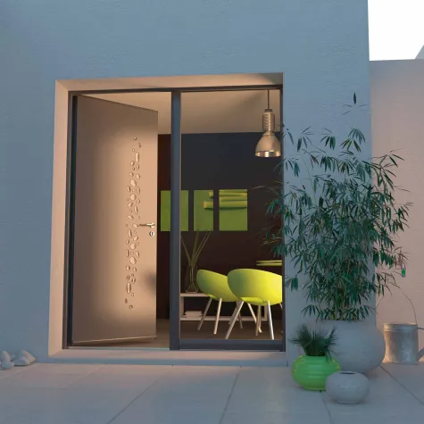 Portes d'entrée aluminium, pvc, bois, acier, mixtes - Caséo