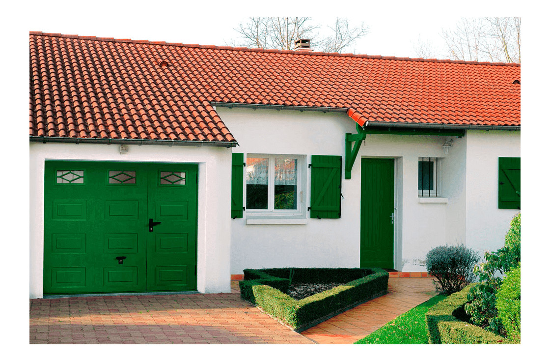 Porte de garage basculante double paroi isolée