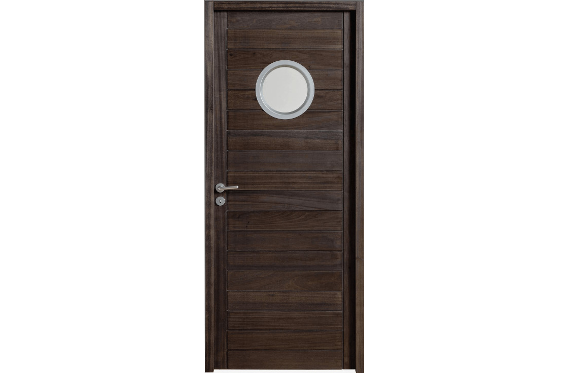 Porte intérieure en bois exotique