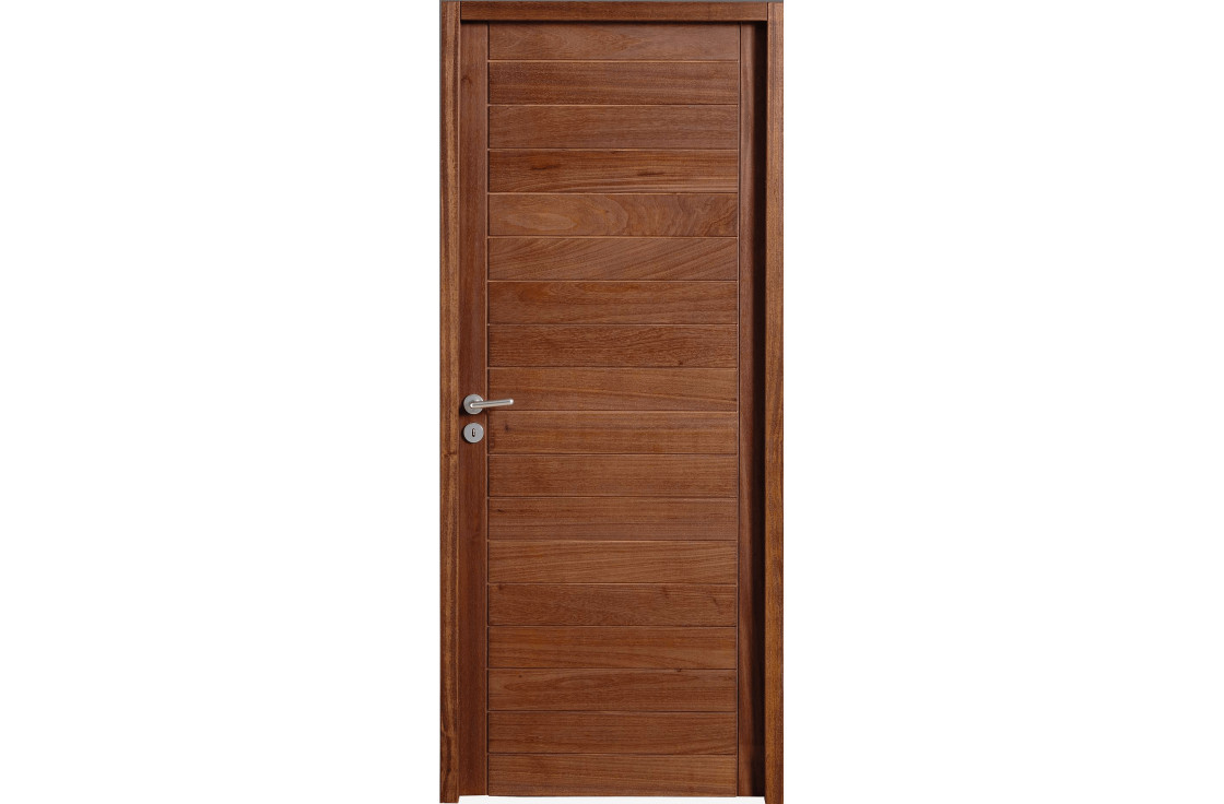 Porte intérieure en bois exotique