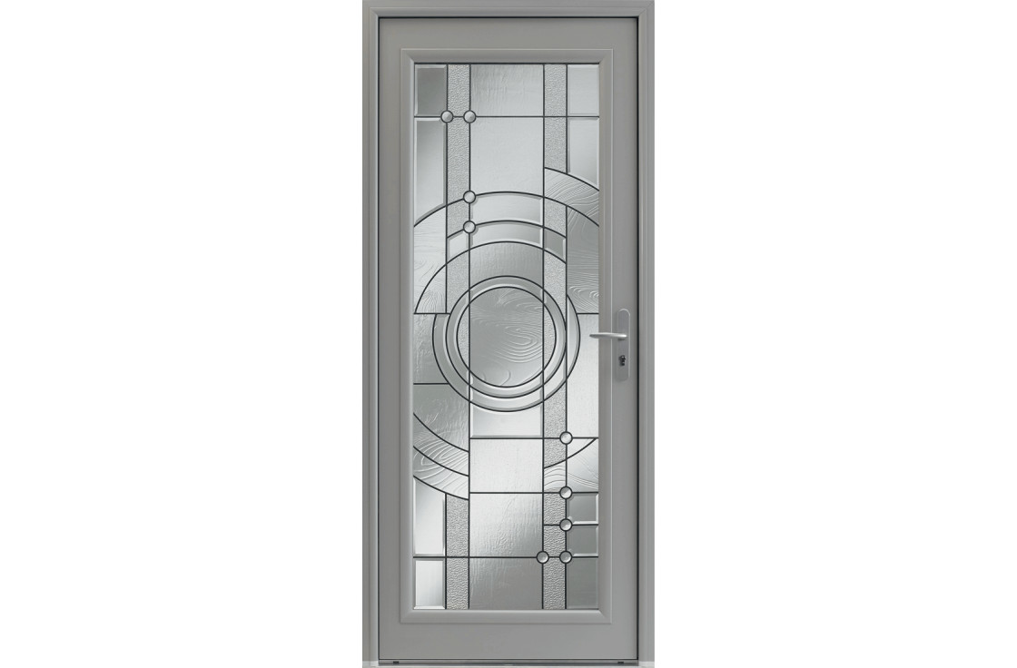 Porte d'entrée alu classique grand vitrage