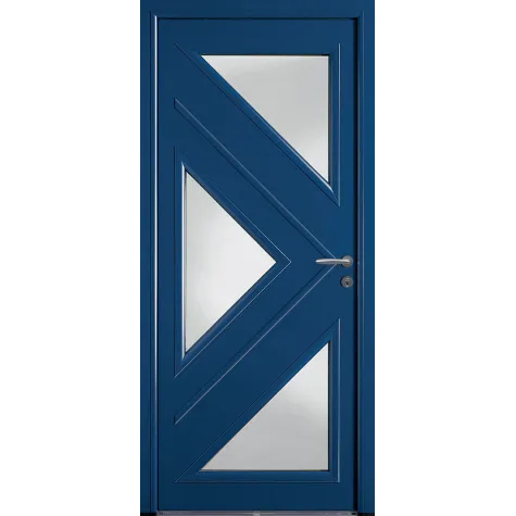 Porte 3 vitrages triangulaires