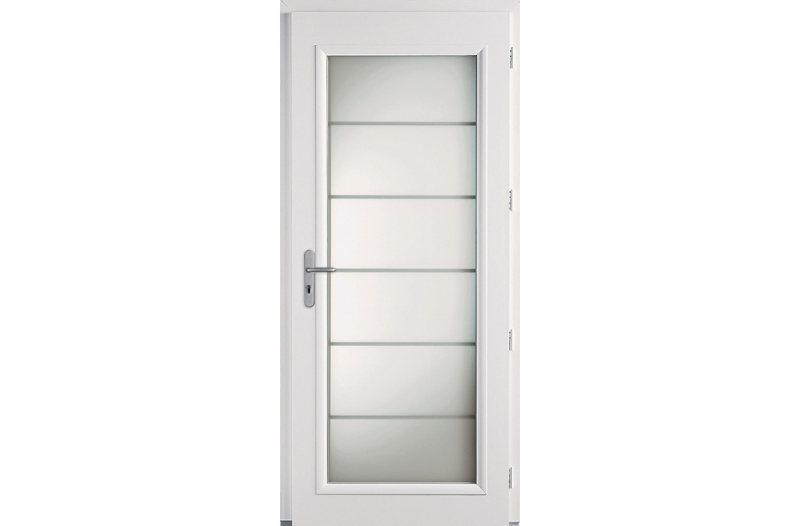 Porte d'entrée alu moderne grand vitrage