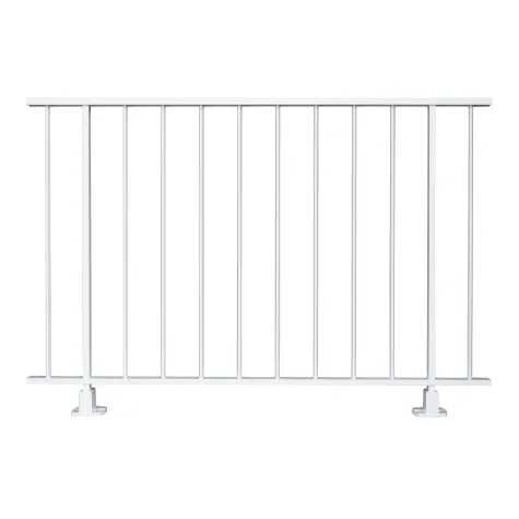 Garde-corps aluminium à barreaux losanges