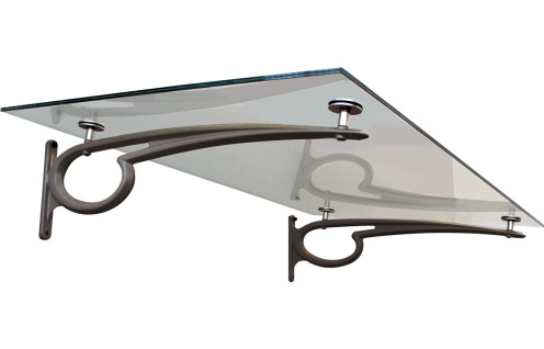 Marquise contemporaine vitrée