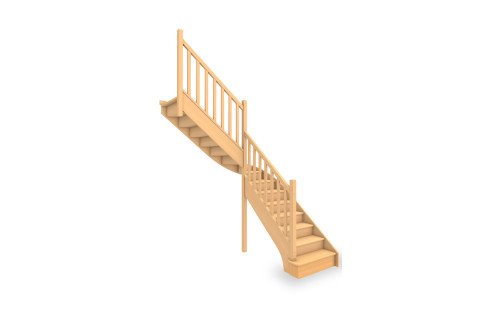 Escalier standard 1/4 tournant milieu