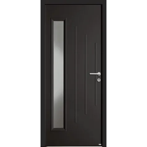 Porte à vitrage rectangulaire vertical