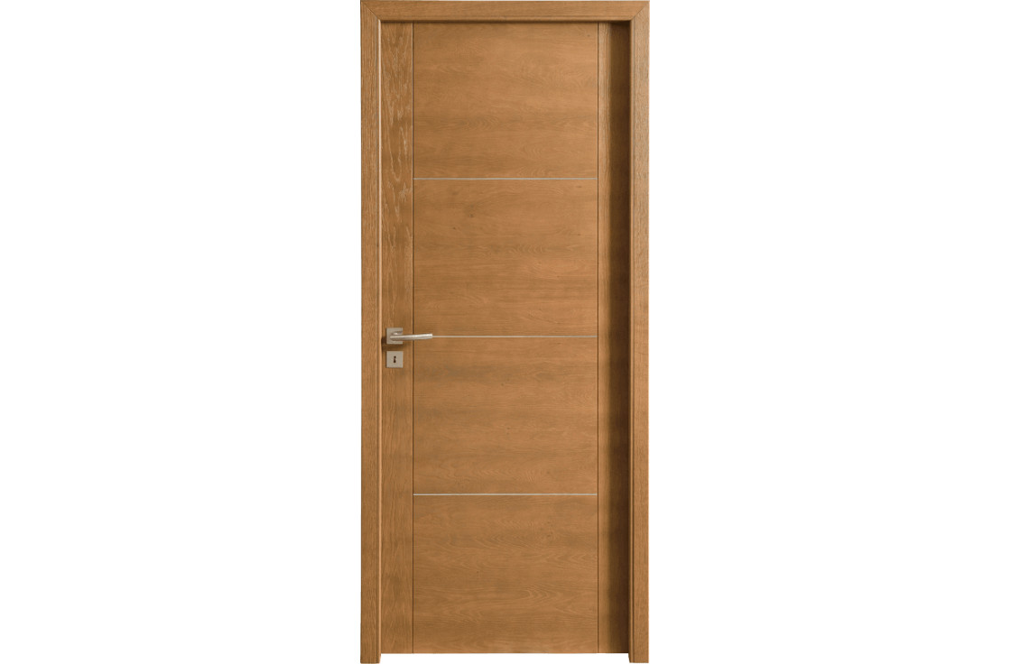 Porte pleine en bois massif