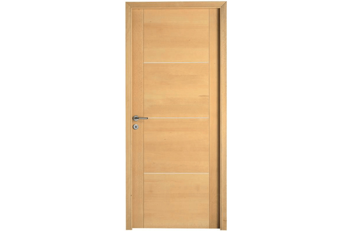 Porte pleine en bois massif