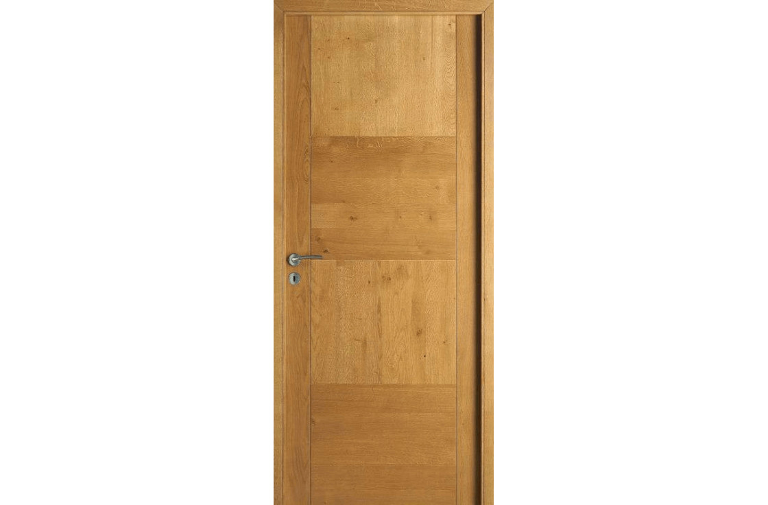 Porte pleine contemporaine bois massif