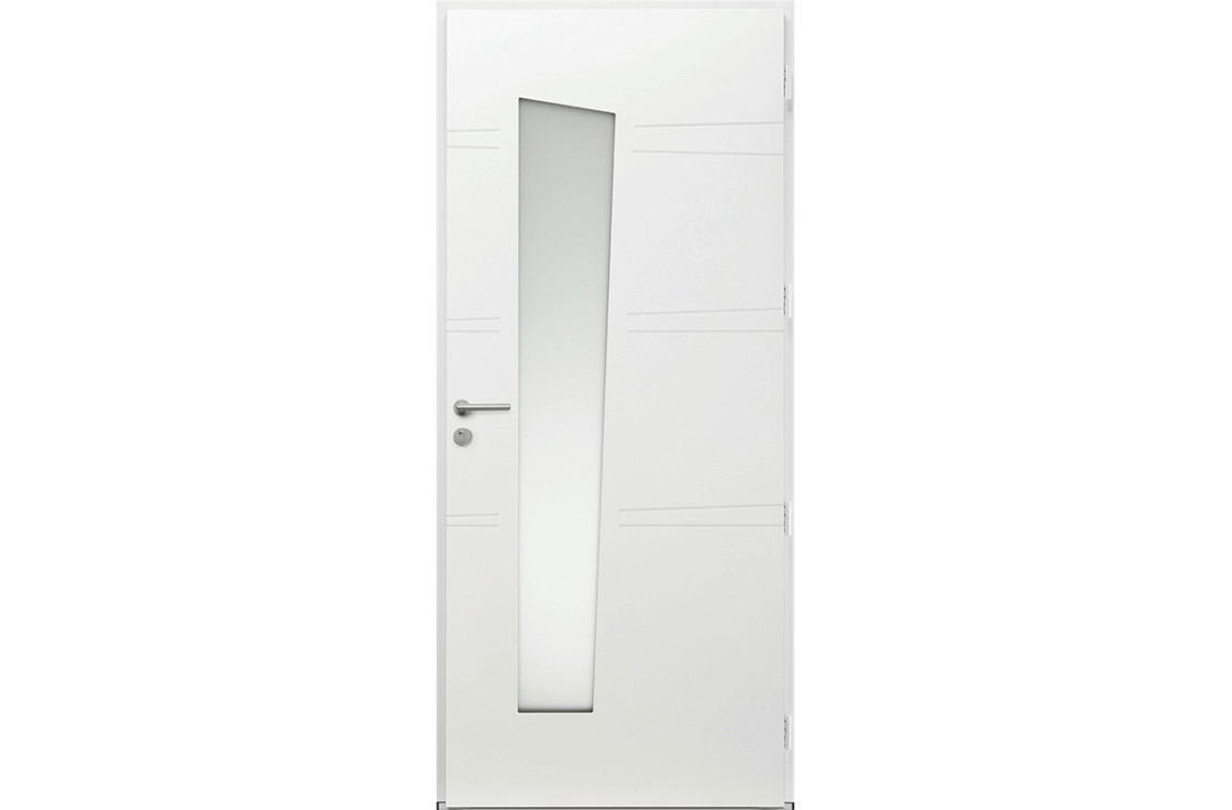 porte avec vitrage déstructuré 