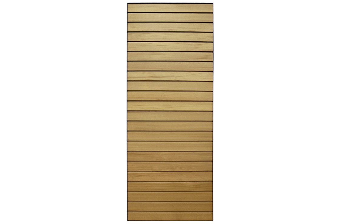 Brise-soleil coulissant lames bois planes