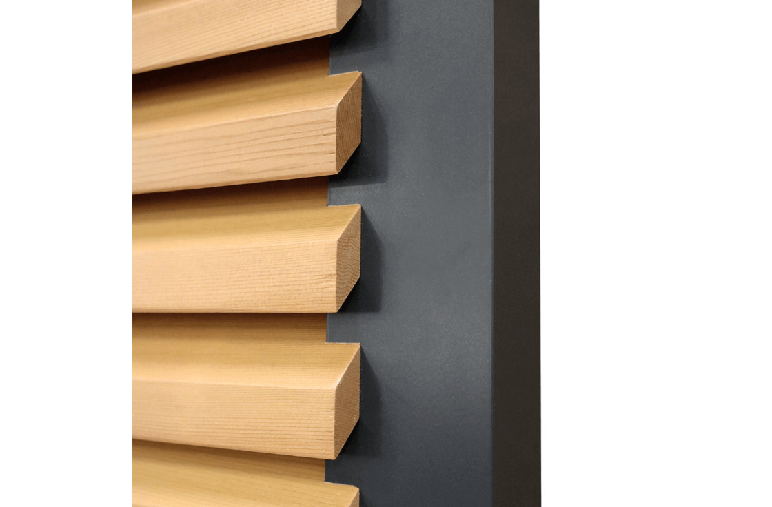 Brise-soleil coulissant lames débordantes