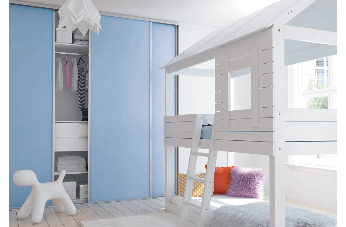 Façade chambre d'enfant couleur unie