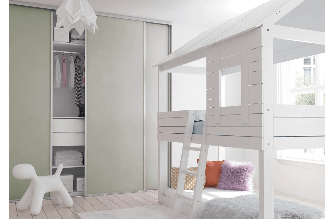 Façade chambre d'enfant couleur unie