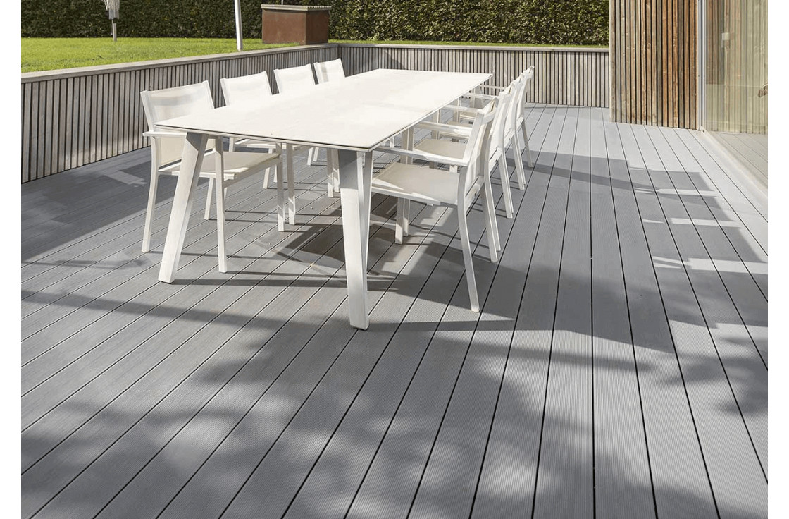 Large lame de terrasse composite rainurées XL