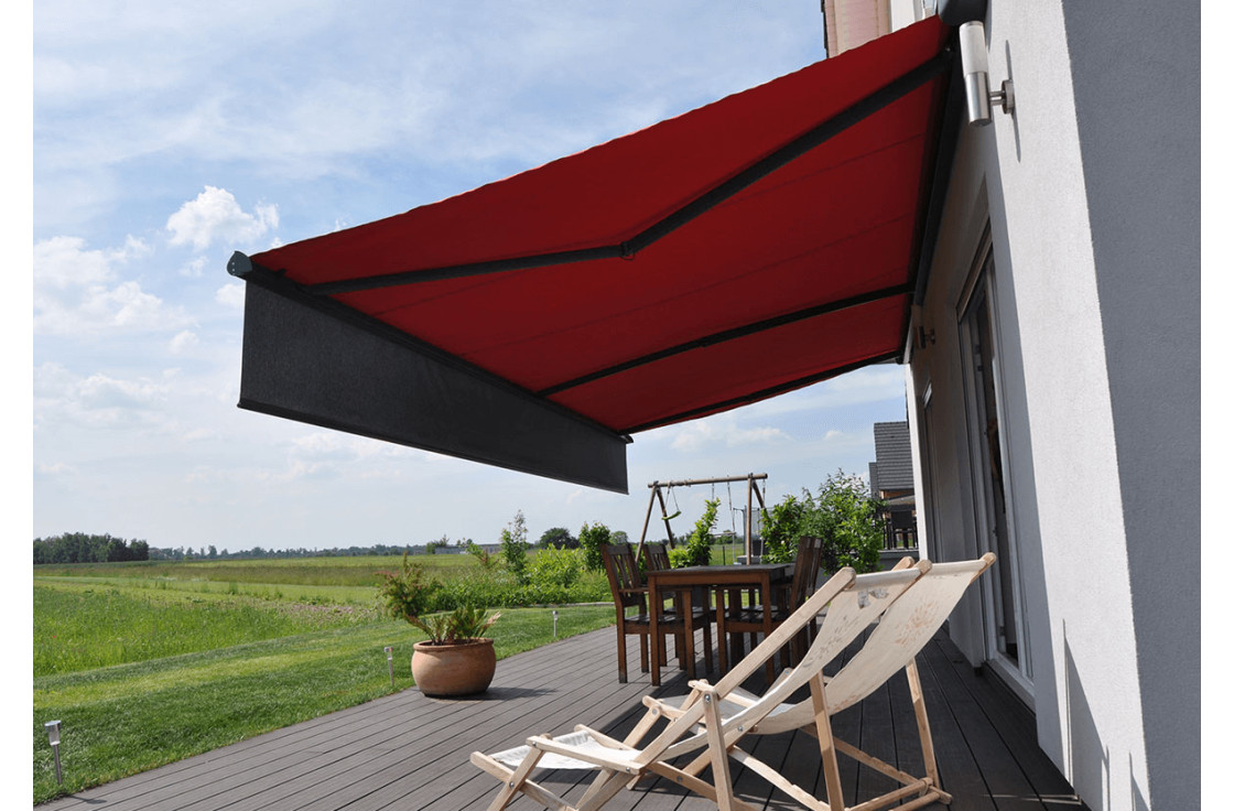 Store banne motorisé coffre ogives moderne