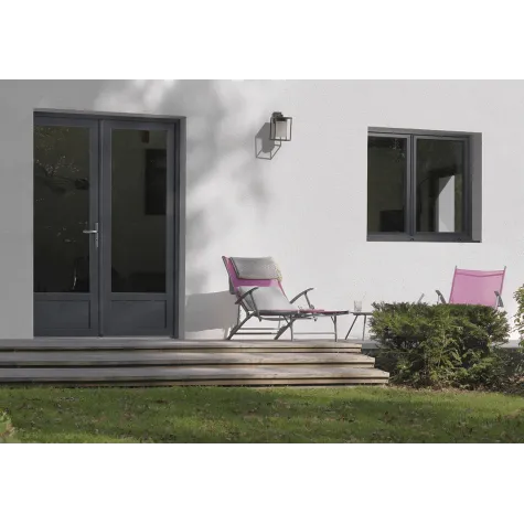 Porte fenêtre PVC gris anthracite