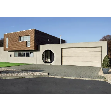 Porte sectionnelle ton minéral