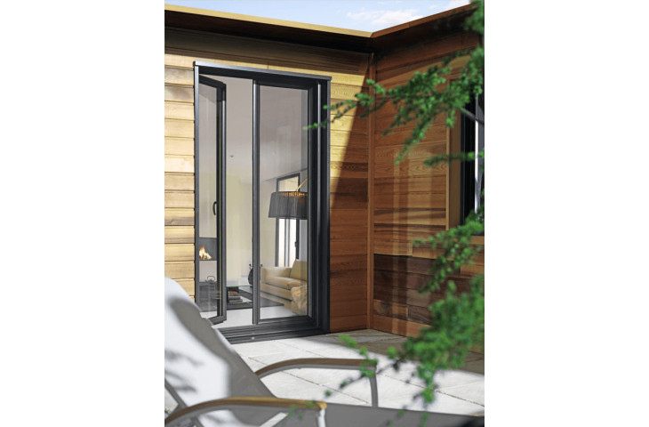 Porte-fenêtre aluminium gris anthracite sur-mesure et standard