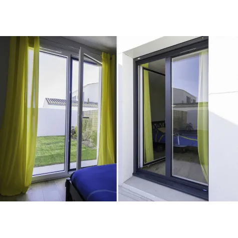Porte-fenêtre alu bicoloration