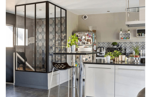 Verrière de cuisine sur-mesure en alu