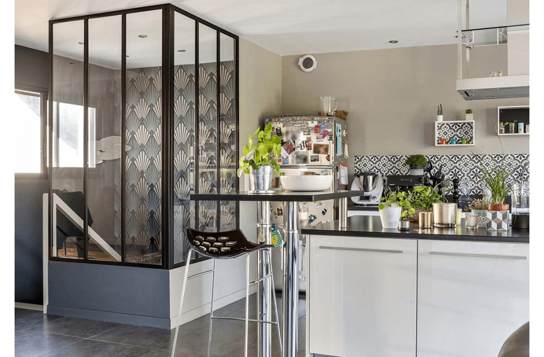 Verrière de cuisine sur-mesure en alu