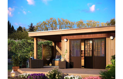 Porte de garage battante esprit atelier