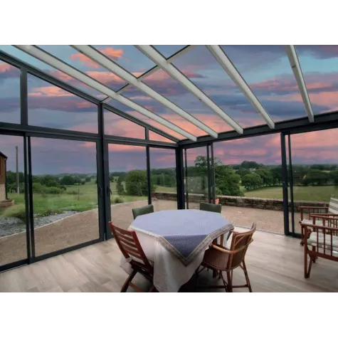 Véranda aluminium à ciel ouvert