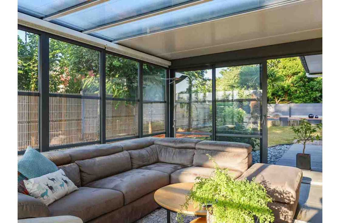 Véranda moderne comme espace détente