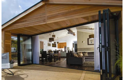 Baie vitrée accordéon aluminium