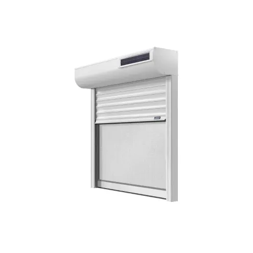 Volet roulant solaire avec moustiquaire