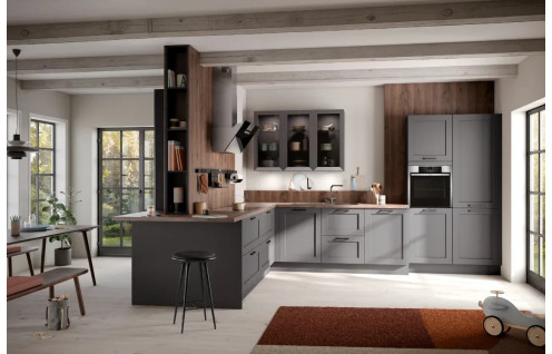 cuisine gris graphite à cadre seattle