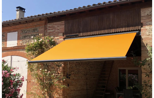 Store banne coffre à motorisation solaire - AMBRE
