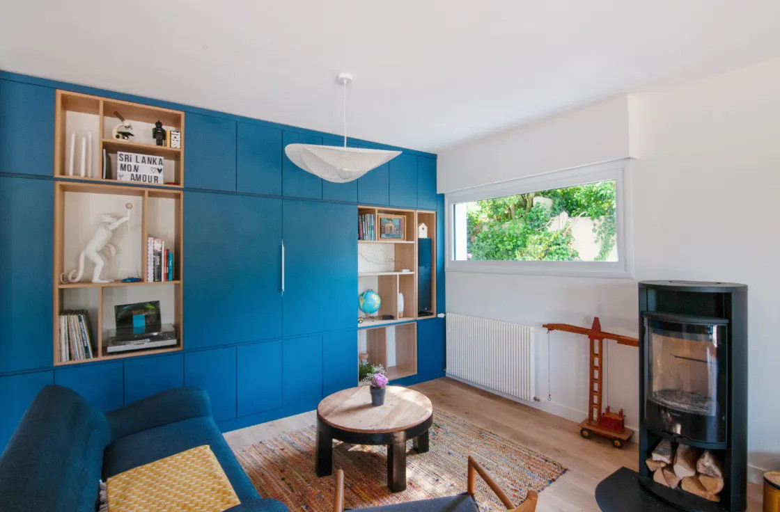 Meuble de salon sur mesure - Rangement optimisé | Caséo