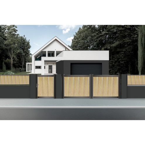 Portail effet bois - CELEBES