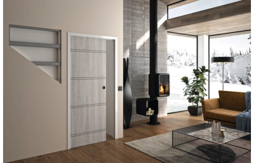 Châssis porte simple à galandage