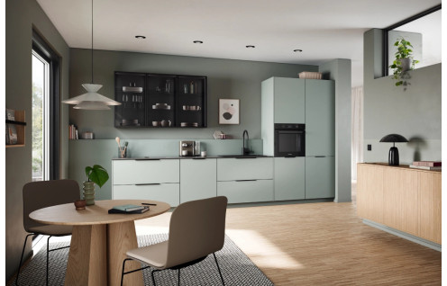 Cuisine équipée vert eucalyptus sur mesure | Wellington