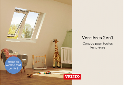 VELUX : Une solution new standard la verrière 2 en 1et 3 en 1
