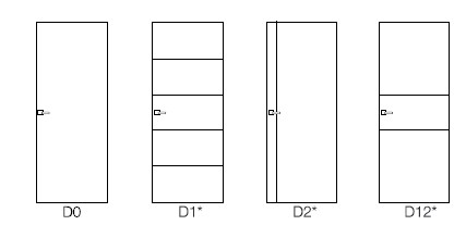 Croquis portes intérieures sans insert