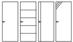 Croquis portes intérieures sans insert