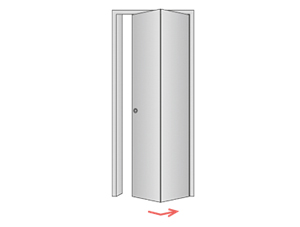 Porte intérieure pliante