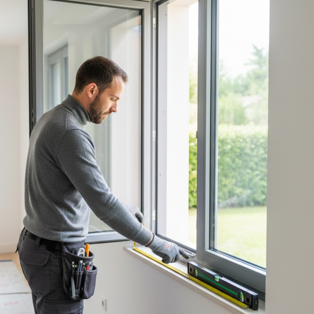 pose fenetre renovation chantier menuiseries