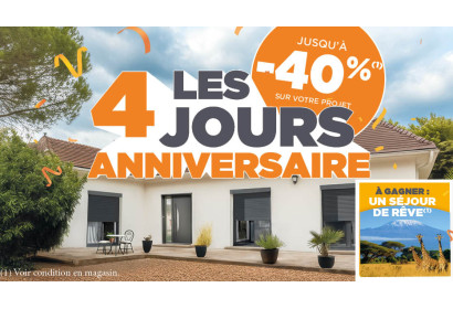 Les 4 Jours Anniversaire Caséo, jusqu'à -40% sur votre projet !