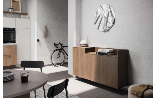 meuble assorti bois moka