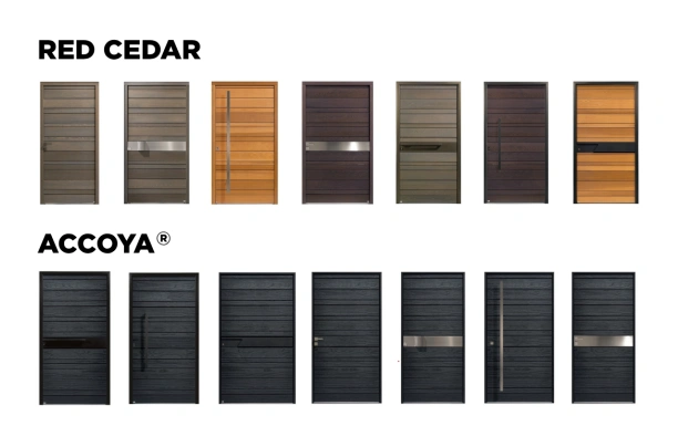 Planche des modèles de portes