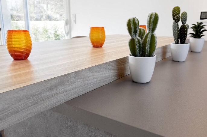 Cuisine sur mesure plan de travail snack