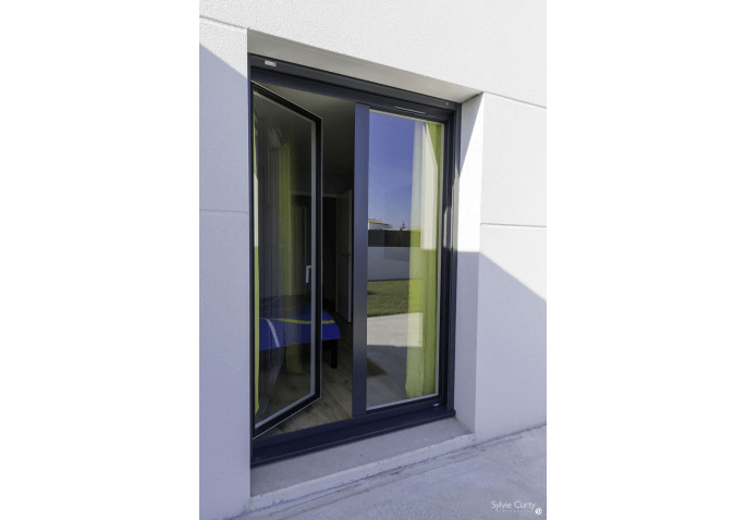 Porte fenêtre 2 vantaux alu anthracite