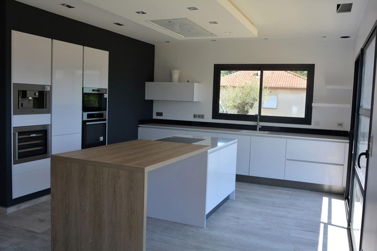 Realisation Cuisine Avec Ilot Central Moderne A Auch 32