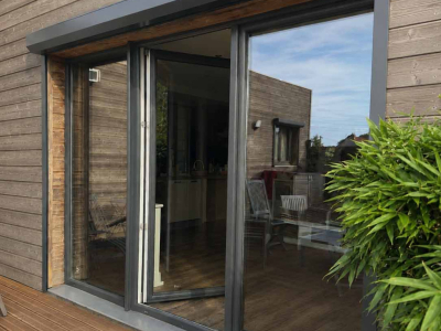 Pose de 11 volets roulants aluminium gris anthracite à proximité de Béthune (62)